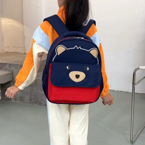 Cartoon Bear School Bag For Kids Lightweight Waterproof Bag For School Large Capacity School Bag