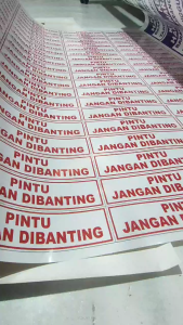 STIKER KENDARAAN HARAP DIKUNCI