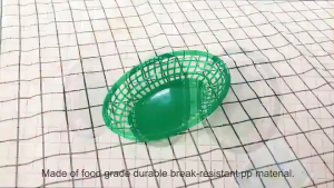 12PCS/SET Keranjang Plastik Oval Serbaguna /Wadah Kecil Storage Box/Nampan Buah  Nampan Buah