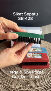 (2 / 6 / 12 pcs) Sikat Sepatu Ukuran Standar Gagang Plastik / Shoes Brush GOLDEN HEN SB-428