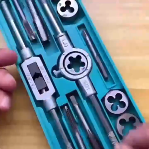 8/12/20 Pcs Set Alat Snai dan Tap Ulir Dart Mur Baut M3-M12 - Tap and Die Set Alat Snai Senai dan Tap Die Tapping Pembuat Ulir Drat Luar Baut dan Dalam