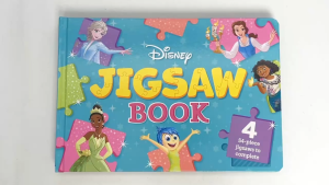 Disney Princess Jigsaw Hardcover Book Box Set With 4 Puzzles