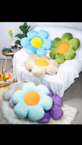 สินค้าดี เบาะรอนั่งรูปดอกไม้ หมอน เบาะรองนั่ง หมอนอิงดอกไม้ ตกแต่งห้องนอน ห้องนั่งเล่น ตกแต่งคาเฟ่ ร้านกาแฟ สไตล์มินิมอล เบาะรองนอนแมว