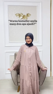 ASYILA MAXY WANITA TERBARU BAHAN TWILL SIZE M L XL SAMPAI JUMBO