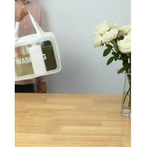 Waterproof Makeup Travel Wash Bag Toiletry Organizer PVC Cosmetic Storage Pouch