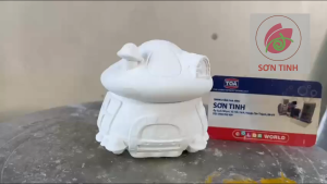 Tượng tô màu Nhà nấm D18 tô tượng thạch cao (Không kèm màu) luyện vẽ tượng trắng decor