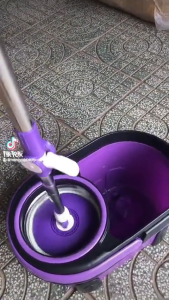 Cây lau nhà chính hãng cán inox mâm nhựa xoay 360