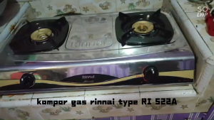 Rinnai Kompor Gas 2 Tungku Stainless Steel - RI522A - FREE ONGKIR Jabodetabek