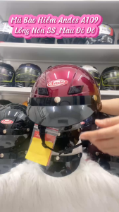 Mũ Bảo Hiểm ANDES 109 Chính Hãng  /Lòng Nón 3S Tháo Giặt