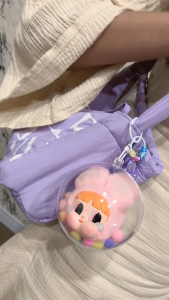 {ส่งเร็วจากไทย} ลูกบอลใส พวงกุญแจ Crybaby แถมปอมสีพาสเทล+ตะขอ ทุกรุ่น (ไม่รวมตุ๊กตา) บอลใสใส่ตุ๊กตา