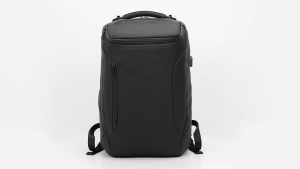 SEA CHOICE Backpack Laptop Bisnis Kain Oxford Hitam Tahan Air & Ransel Pria Port Pengisi Daya USB