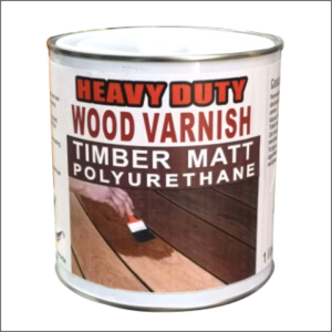 CLEAR MATT 1L ( HEAVY DUTY BRAND ) TIMBER Varnish ( MATT ) Quality Polyurethane Wood Lacquer Shellac for Furniture Perabot Kayu