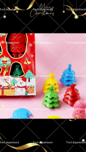 【Ready Stock】New cartoon shaped crayons Colors Plastic Crayons for Kids Washable Crayons Painting Kit with Box Non-Toxic Easy to Hold Crayons for Toddlers Babies Coloring Art Supplies for Kids Christmas Birthday Gift