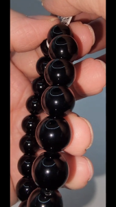 (SG Seller Ready Stocks) Natural Obsidian Stone Bracelet 11mm+