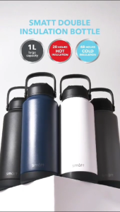 Smatt Double Insulation Bottle Termos 1 Liter Tumbler Stainless 1000ML