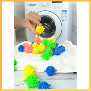 Bola Karet Mesin Cuci Laundry Ball Ajaib ANTI KUSUT | Alat Bantu Pembersih Pencuci Cucian Baju Pakaian Anti Kusut Washing Laundry Silicon Ball Murah Import