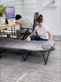 Tidur tunggal tempat berkemah Foldable bed Camping Cots  Portable bed for Adults  Adjustable 5-Position Lounge Chair with Pillow Portable Travel bed. 