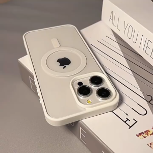 Case MagSafe เคสโทรศัพท์ สำหรับไอโฟน ขอบสีผิวด้าน แม่เหล็กชาร์จไร้สาย ขอบนิ่มไม่กัดเครื่อง iPhone 7/8/X/XS/XR/11/12/13/14/15 Pro Max