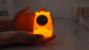 JOYCE Capybara Night Light LED Cartoon Capybara silicone Atmosphere lamp bedside lamp usb charging sleep pat sensor Table Lamp