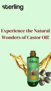 100% Pure Castor Oil -Cold Pressed For Hair Nails Eyebrow and Eyelash Growth For Women & Men - Intense Moisturizer 200ml - Castor Oil Vegan Softgel 60s