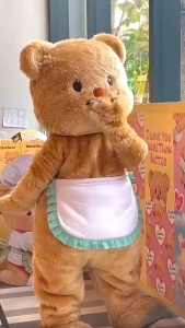 【CHOOL】พร้อมส่ง Butter Bear บัตเตอร์แบร์ ชุดมาสคอต ของเล่นบทบาทสมมุติ บัตเตอร์หมีเสื้อผ้าตุ๊กตา 160-180cm