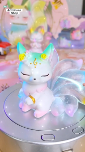 Mô Hình Cửu Vĩ Cáo 9 Đuôi Gumiho Ngũ Sắc Trang Trí Decord Quà tặng