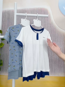 Bộ cộc tay cổ trụ BENTY cotton co giãn 4 chiều quần áo trẻ em mềm mịn cho bé trai bé gái