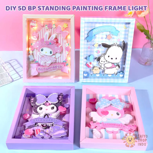 TAIYO DIY 5D BP Standing Painting Frame Light Sanrio Karakter Art Print Tempel Lukisan Cahaya