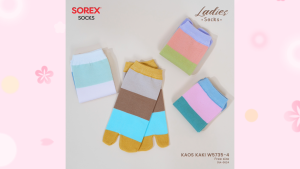 SOREX W5735 LADIES ANKLE SOCKS - KAOS KAKI WANITA JEMPOL SEMATA KAKI