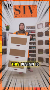 (Easy Installation)SIV 2-5 Tiers Foldable Drawer Cabinet Folding Storage Box Collapsible Organize