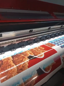 Cetak Stiker Vinyl / stiker Transparan permeter Sudah dilaminasi