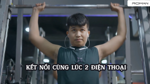 Tai nghe Bluetooth Roman Z6000 báo rung khi có cuộc gọi hỗ trợ kết nối cùng lúc 2 điện thoại - Hàng Chính Hãng