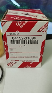 Lọc dầu giấy Toyota camry 2.5 3.5 đời 2011-2020 Venza đời 2009-2016 Corolla đời 2007-2020 Avalon đời 2005-2020 Highlander đời 2009-2020 RX350. Mã sản phẩm: 04152-31090