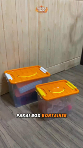 BOX CONTAINER + PEGANGAN (BENING) - Box Serbaguna 8L 15L 25L