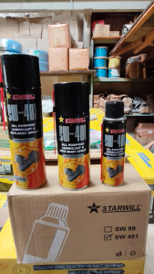 Starwill All-Purpose Lubricating Anti-Rust Spray SW401 30 cans x 200ml  24 cans x 400ml  24 cans x 500ml bulk wd40