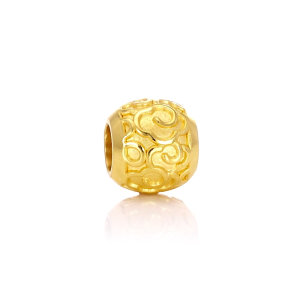 Chow Sang Sang 周生生 Charme Blessings Culture 999 Gold Cloud Of Glory Charm 86337C (Bracelet Not Included)