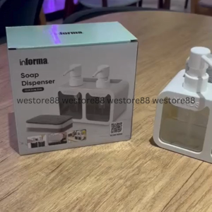 INFORMA Dispenser Sabun Cair Plus Tempat Spons Dengan Dua Kompartemen Free Spons WEO IF9588