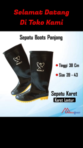 Sepatu Karet Pria Anti Air & Boots Panjang