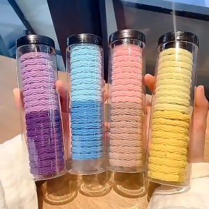 Ikat Rambut Spiral Elastis Isi 20Pcs Ikat Rambut Set Cantik