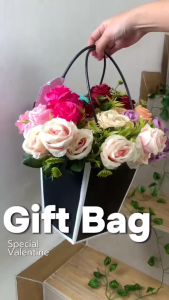 Flower Packing Paper Bag Gift Box Tas Bouquet Flower Handbag BloomBag Giftbag KB1011