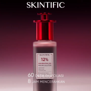 SKINTIFIC - 12% Acid Peeling Solution Serum 30ml | Eksfoliasi Essence Wajah Mengangkat Sel Kulit Mati Exfoliating Anti Acne