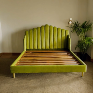 Ranjang tempat tidur minimalis modern kayu jati