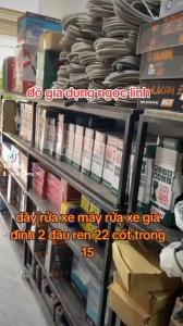 Dây rửa xe 7 10 15 20 Dây rửa xe áp lực cao ren 22mm -kèm khớp đồng nối dây ( LOẠI 1)