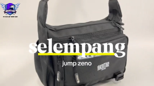 Tas Selempang Pria Kanvas Hijau Army Akhtar Jump zeno Premium Slingbag Bahu Cowok Keren Remaja