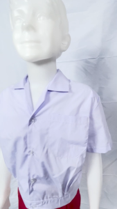 ชุดอนุบาล เอวยางยืด ชุดนักเรียนอนุบาล ชุดนักเรียน ชุดอนุบาลชาย สีแดง