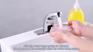 Elegant Touch-Free Deck Mount Tap – Infrared Sensor Easy Install | Great for Sink Kitchen or Lavatory!
