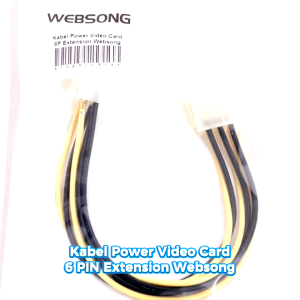 Kabel Power Video Card 6P Extension Male to Female High Quality Webson