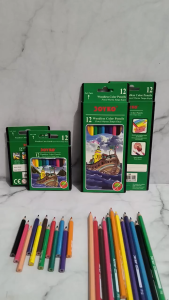 Joyko Pensil Warna Panjang & Pendek: 1 Pack isi 12 Pensil