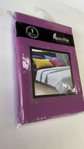 Purple Single Plain Bedsheets 2 in 1 Pack Cadar Asrama Ungu Cotton Bujang Cadar Fitted Sarung Bantal
