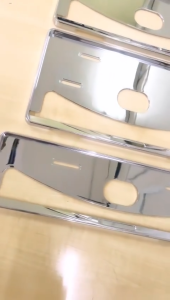 JDM Japan Style  Silver Chrome Plate Number Holder Vehicle Cover For Perodua Proton Honda Toyota Nissan